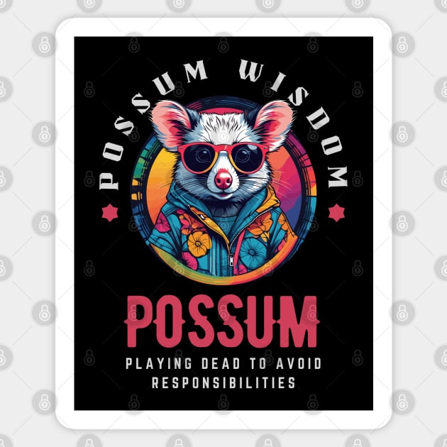 Possum Sticker by Pearsville